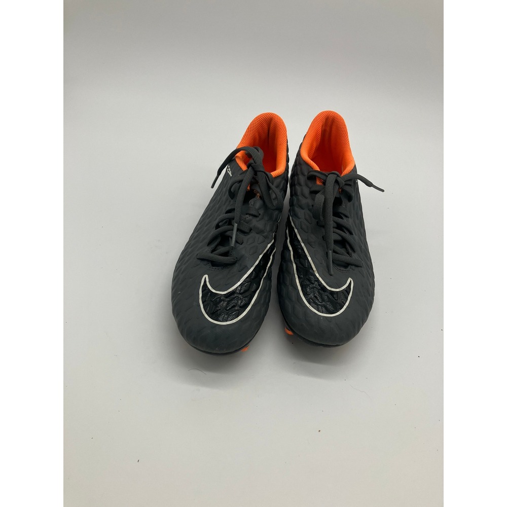 Nike Hypervenom Phelon III Youth Soccer Cleats Grey Black Orange 852595-002 7.5Y